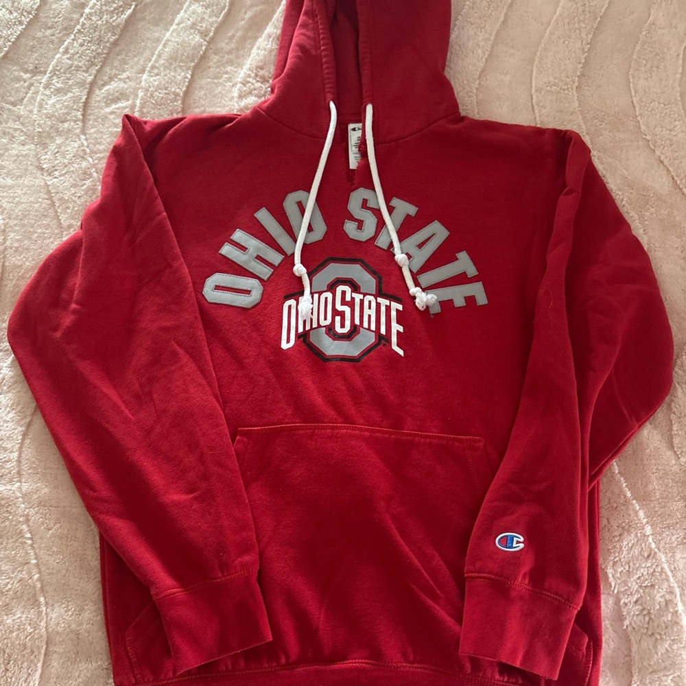 Champion Scarlet Ohio State Pullover